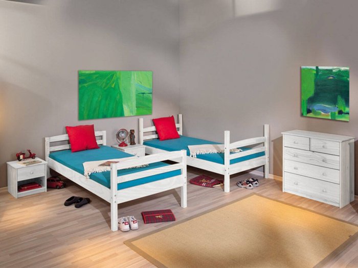 Litera de cama juvenil doble