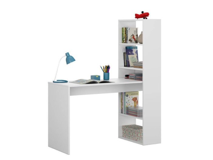 Mesa de ordenador Roy con estanteria lateral