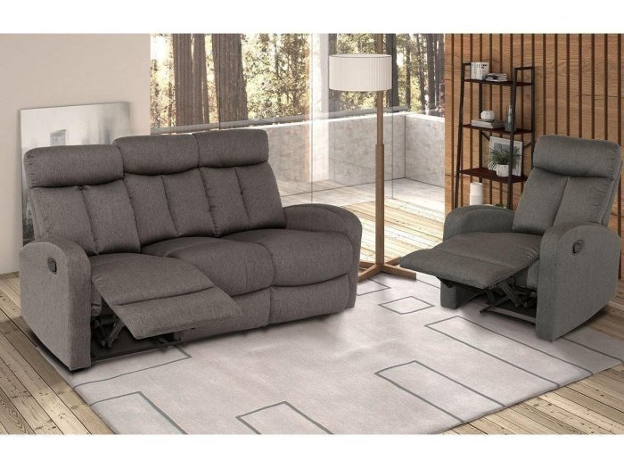 Sofá 3 plazas con relax Júpiter