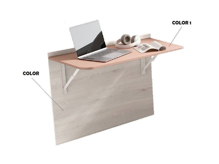 Escritorio juvenil plegable modelo INDEME Star de 100 cm