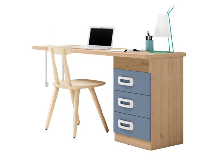 Mesa estudio con soporte nido Nora 2
