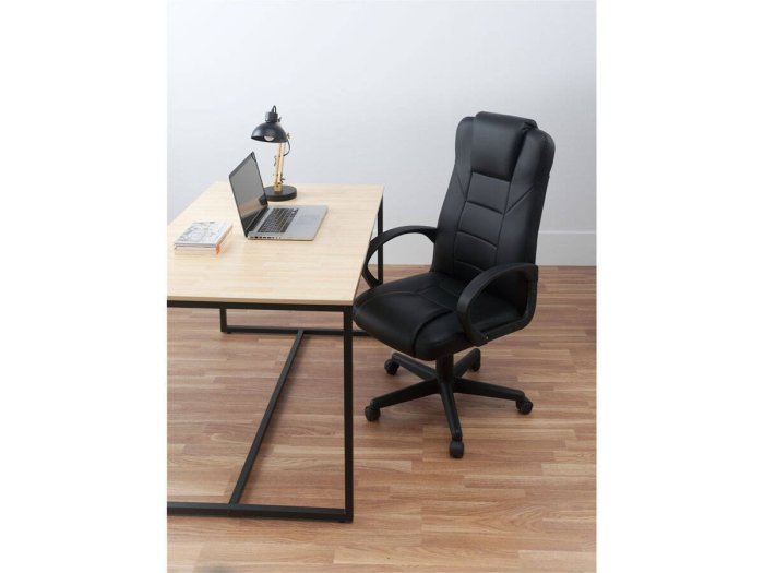 Sillón de oficina negro elevable Vivaldi