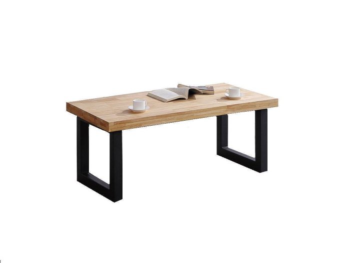 Mesa de centro elevable Henar roble-negro 2