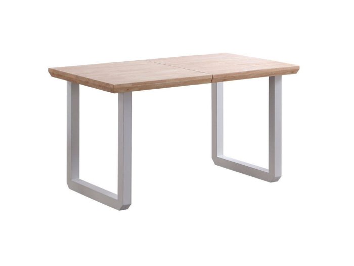 Mesa comedor extensible Miranda roble-blanco 2
