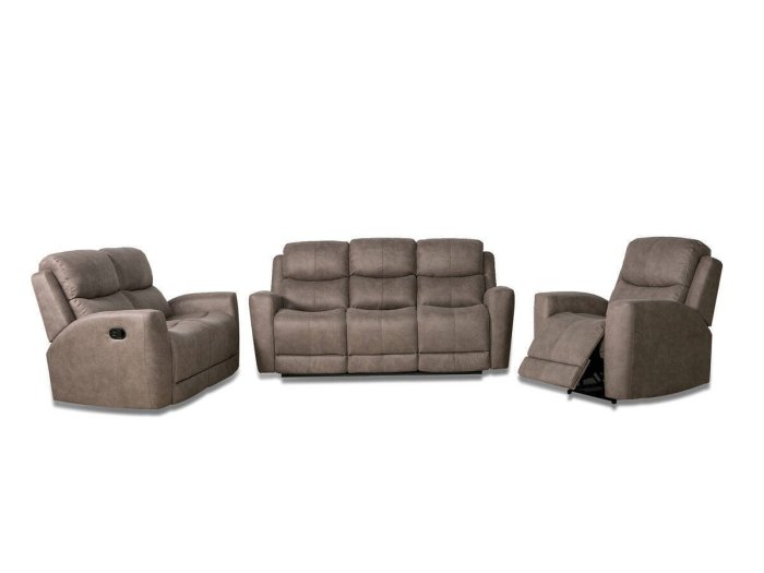 Sofá 3 plazas modelo ALASKA con 2 mecanismos de relax