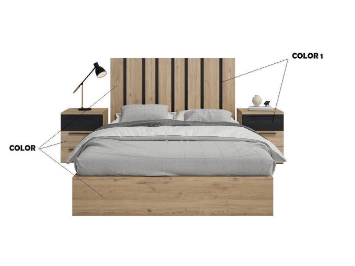 Habitación de matrimonio modelo VINTÉ Three