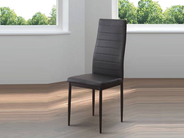 Silla de comedor económica modelo HUELVA negra