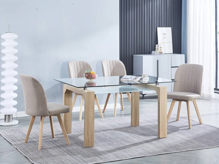 Silla de comedor con patas madera modelo HANOVER