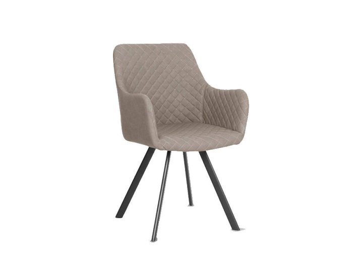 Silla de comedor modelo CELINA gris arena