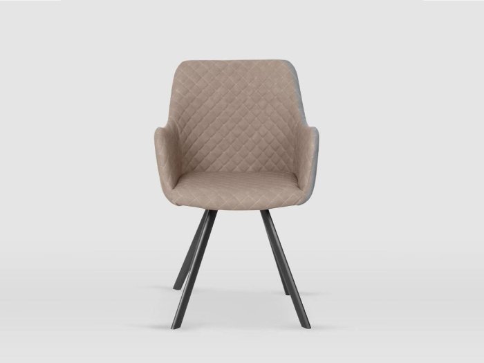 Silla de comedor modelo CELINA gris arena