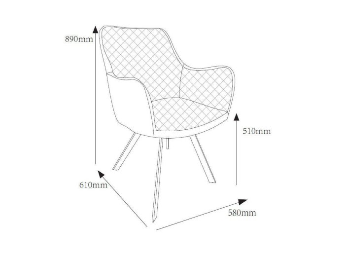 Silla de comedor modelo CELINA gris arena