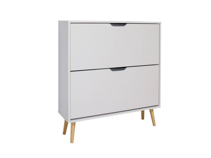 Zapatero 2 puertas abatibles y patas aguja modelo BENGO 2