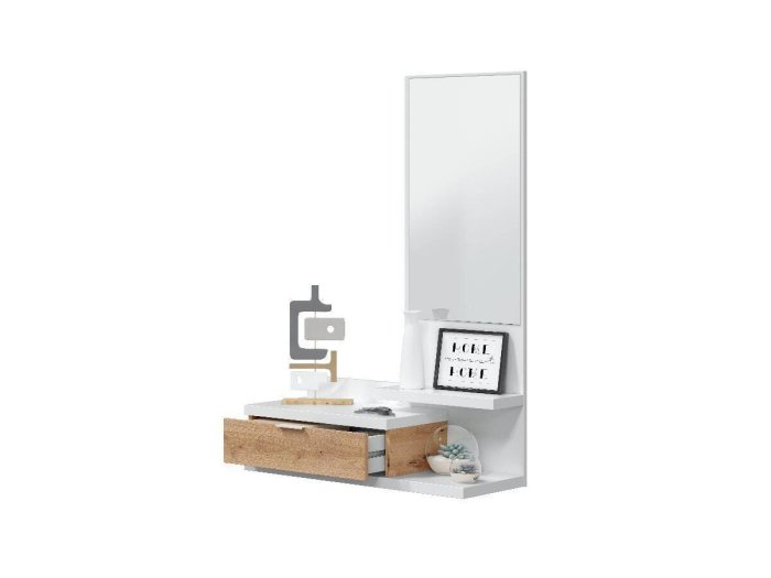 Mueble recibidor modelo TICOLO con consola y espejo