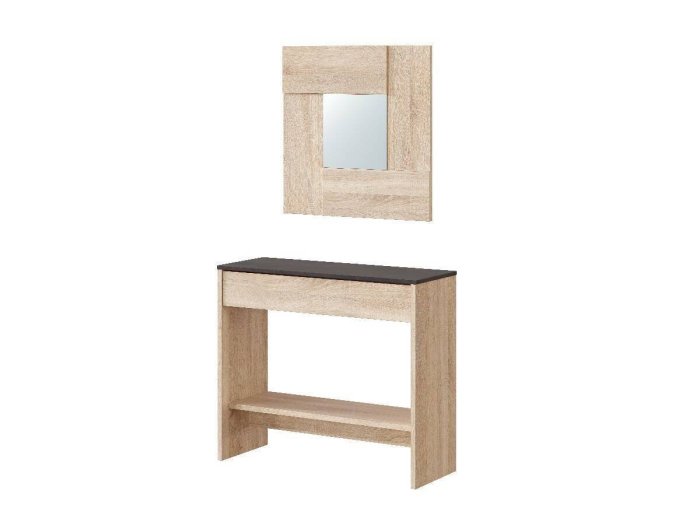 Mueble consola recibidor con espejo modelo TECNIK