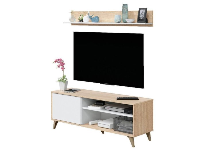 Mueble bajo para Tv con estanteria modelo SANTA 2