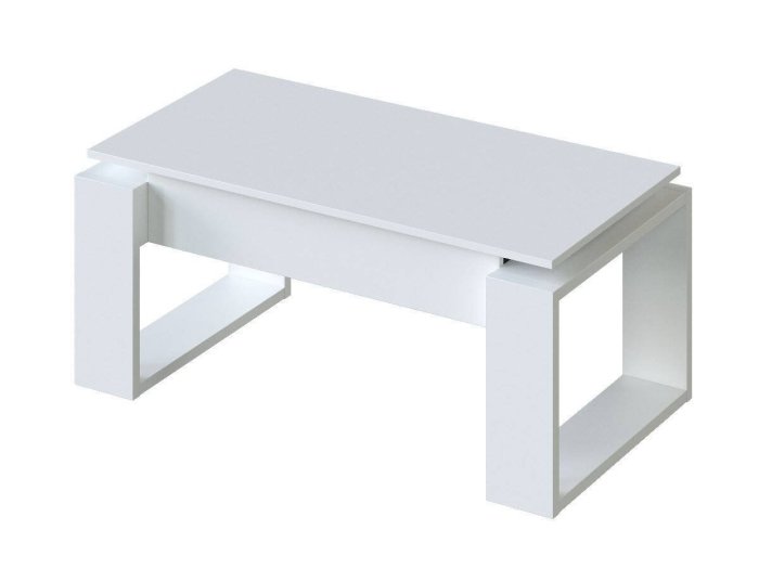 Mesa de centro elevable modelo INGRID blanca