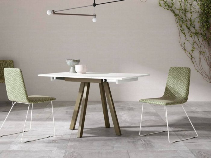 Mesa de comedor cuadrada extensible modelo SAN