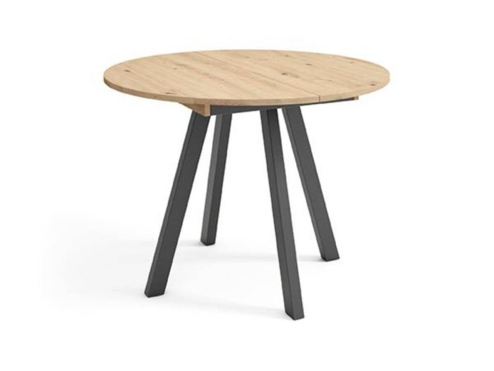 Mesa de comedor redonda extensible modelo SAN