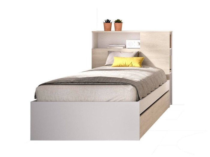 Cama con cabecero y arrastre modelo MENTA 2