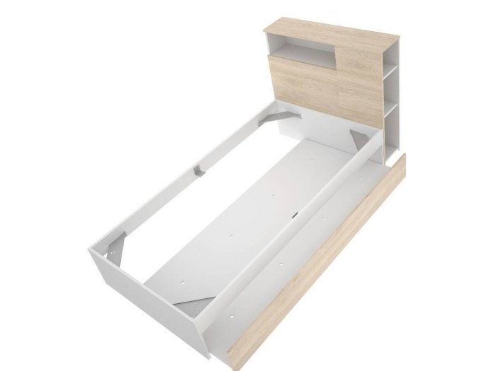 Cama con cabecero y arrastre modelo MENTA