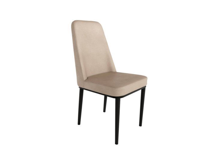 Silla de comedor con patas negras modelo IZMA