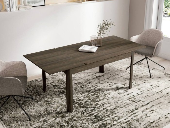 Mesa extensible con esquinas redondas modelo AXA