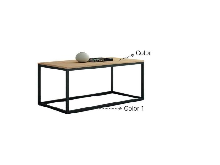 Mesa de centro fija rectangular modelo FERNANDEZ 2