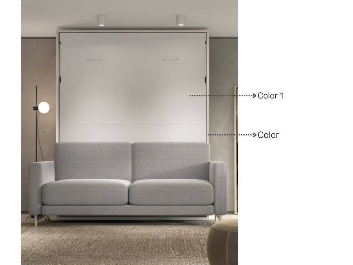 Cama abatible vertical con sofá modelo EROS