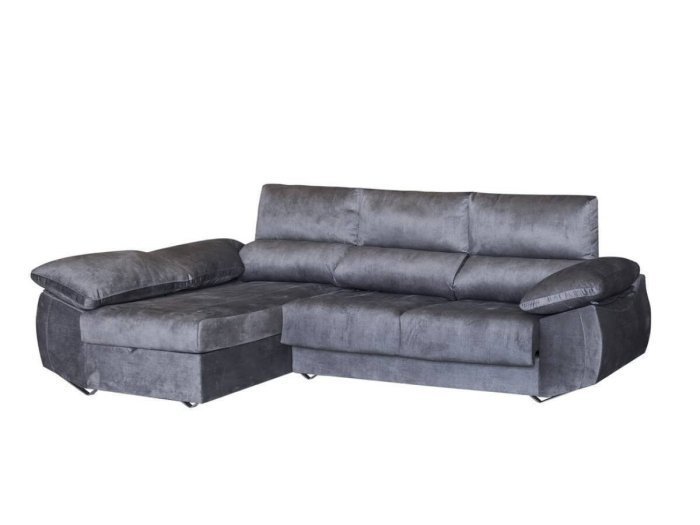 Chaisselongue con patas metálicas modelo SUECIA