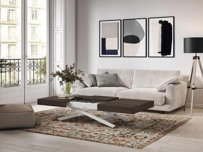 Mesa centro elevable comedor eléctrica modelo HAUSE